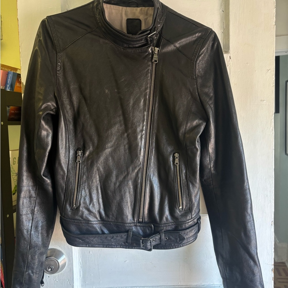 GAP Black Leather Jacket